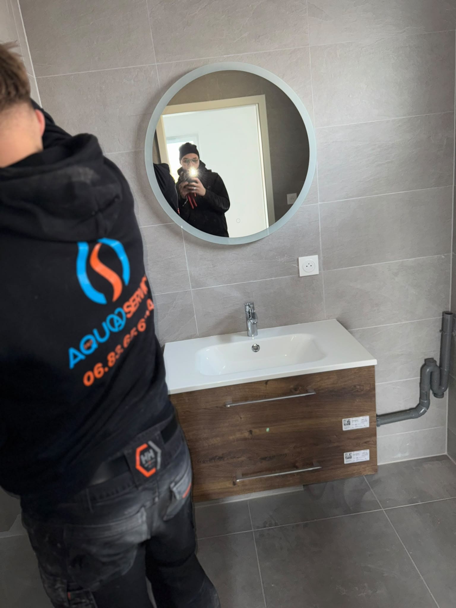 Installation sanitaire réalisée par Aquaservice à Colmar et dans le Haut-Rhin